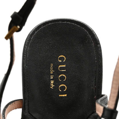 Gucci Nappa Matelasse T-Strap 40mm Sandals 38 Black 7 of 11