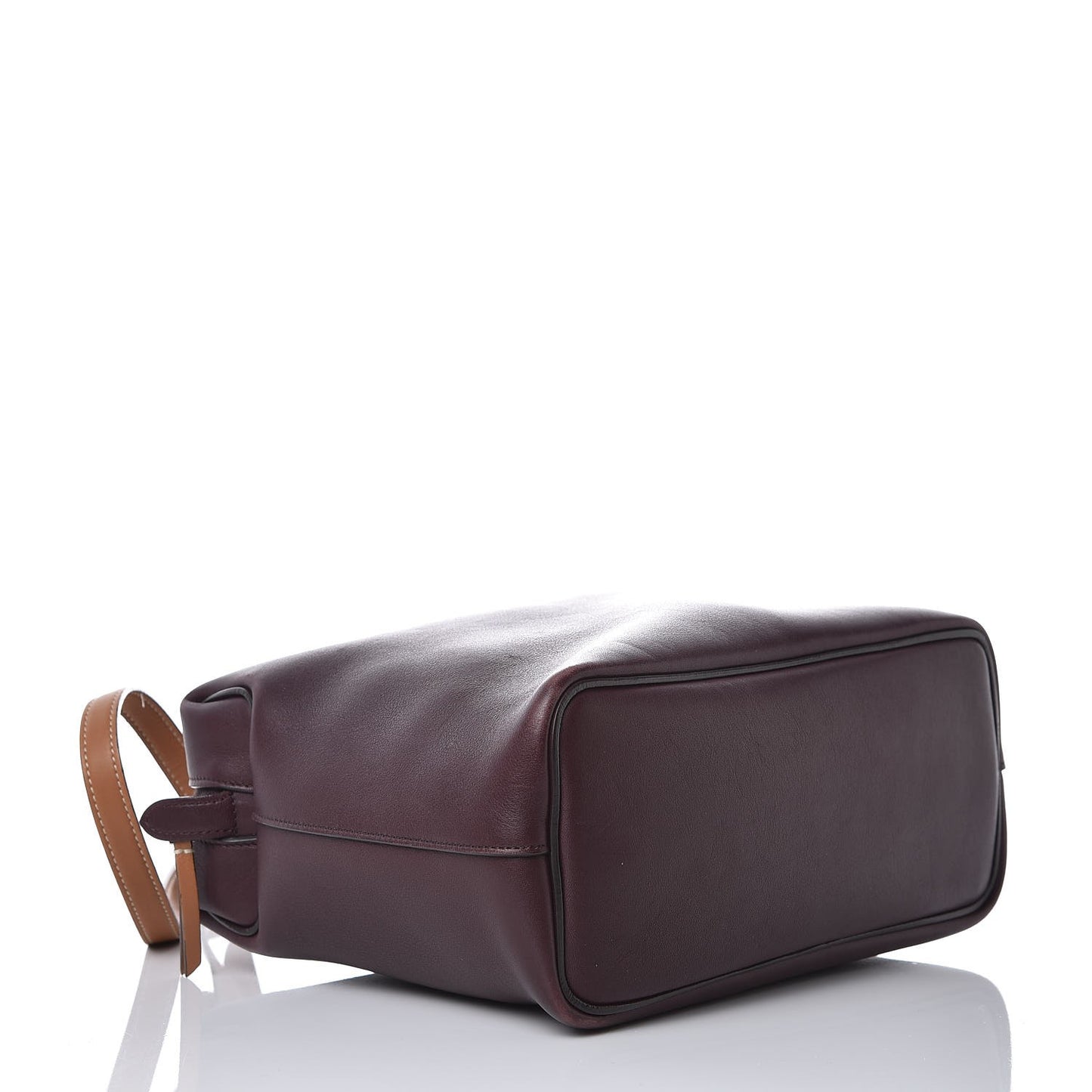 Lambskin Small Soft Cube Satchel Burgundy