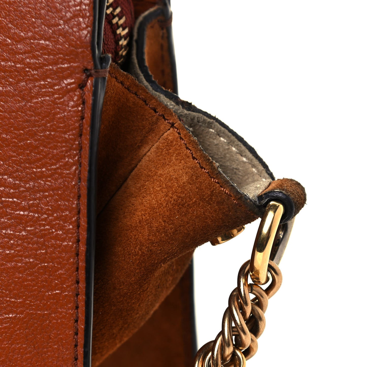 Goatskin Suede Cross 3 Crossbody Bag Chestnut