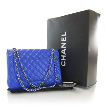 Chanel Lambskin Maxi Flap Blue Roi 5 of 10