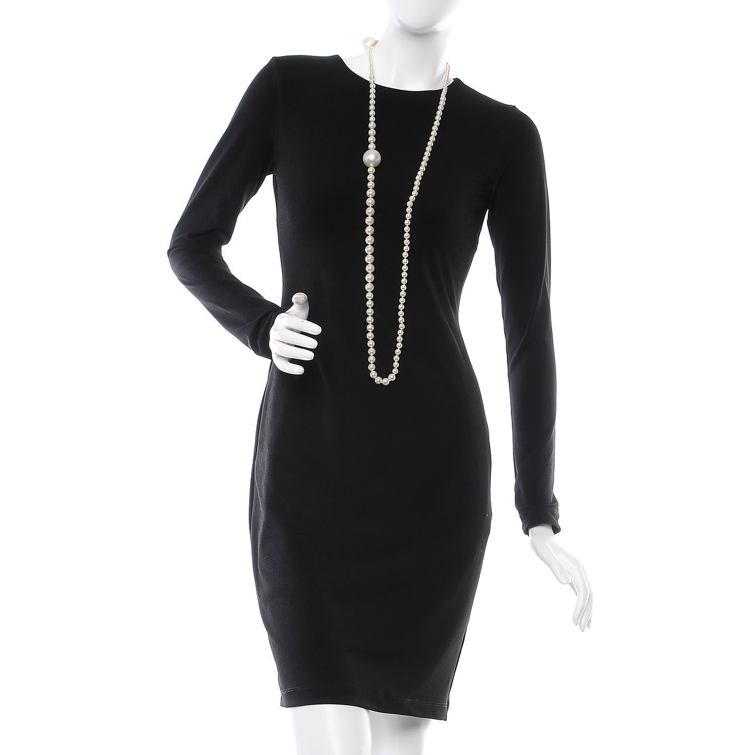 Chanel Graduated Pearl CC Long Necklace Light Gold 2 of 5