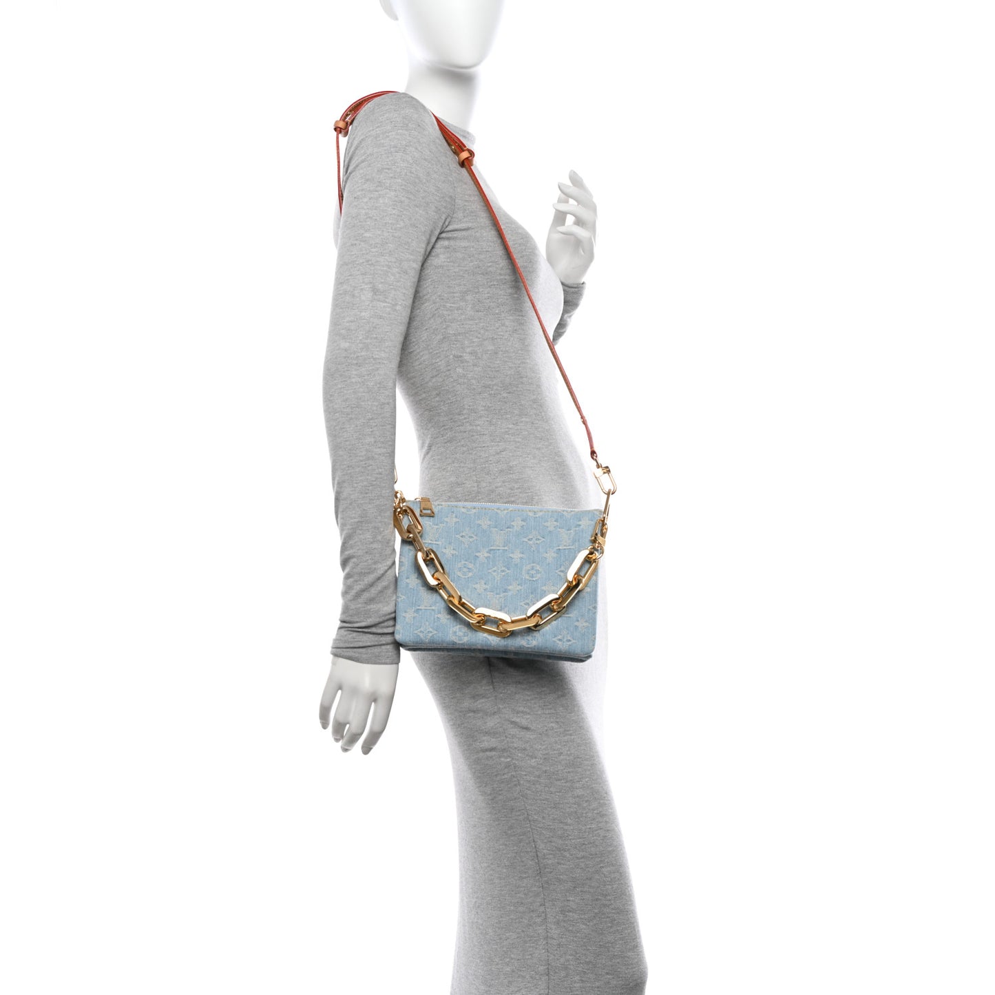 Monogram Denim Coussin BB Sky Blue