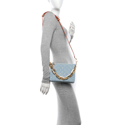 Louis Vuitton Monogram Denim Coussin BB Sky Blue 2 of 10