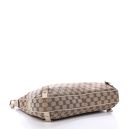 Gucci Monogram Large Abbey D Ring Hobo Off White 3 of 13