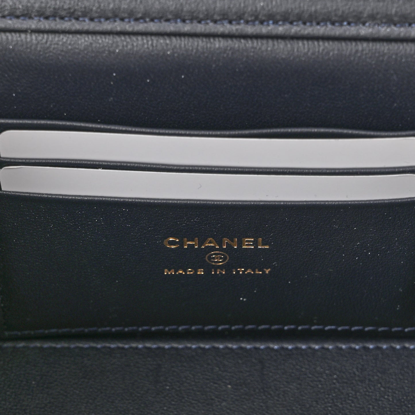 Wool Plaid Quilted Small Vanity Case With Chain Blue