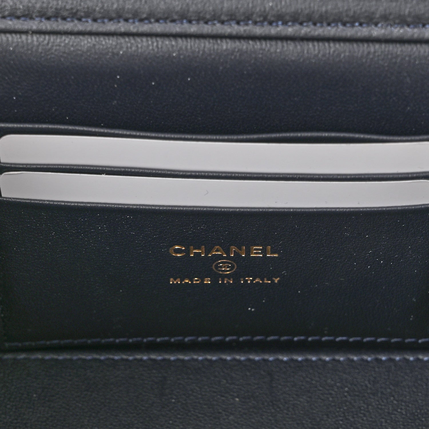 Chanel Wool Plaid Quilted Small Vanity Case With Chain Blue 7 of 12