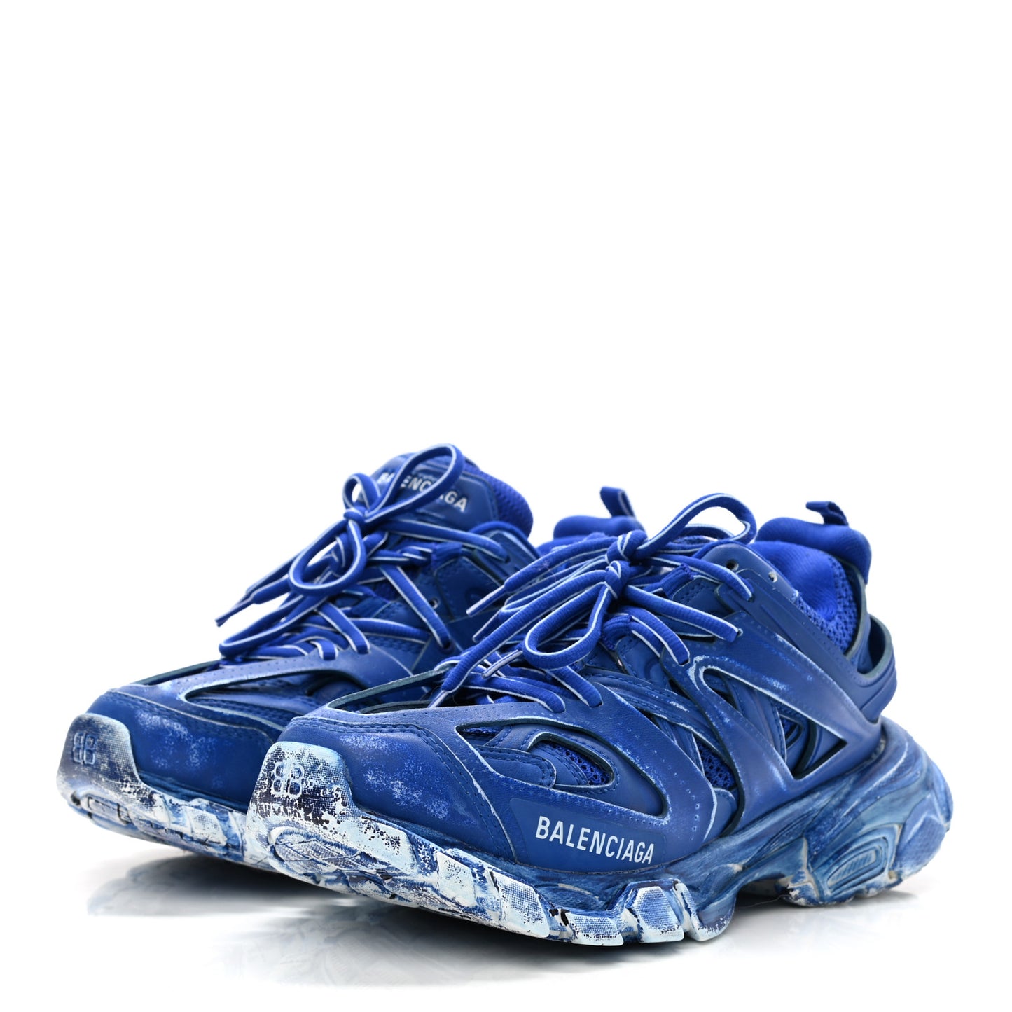 Mesh Nylon Womens Track Sneakers 36 Faded Blue