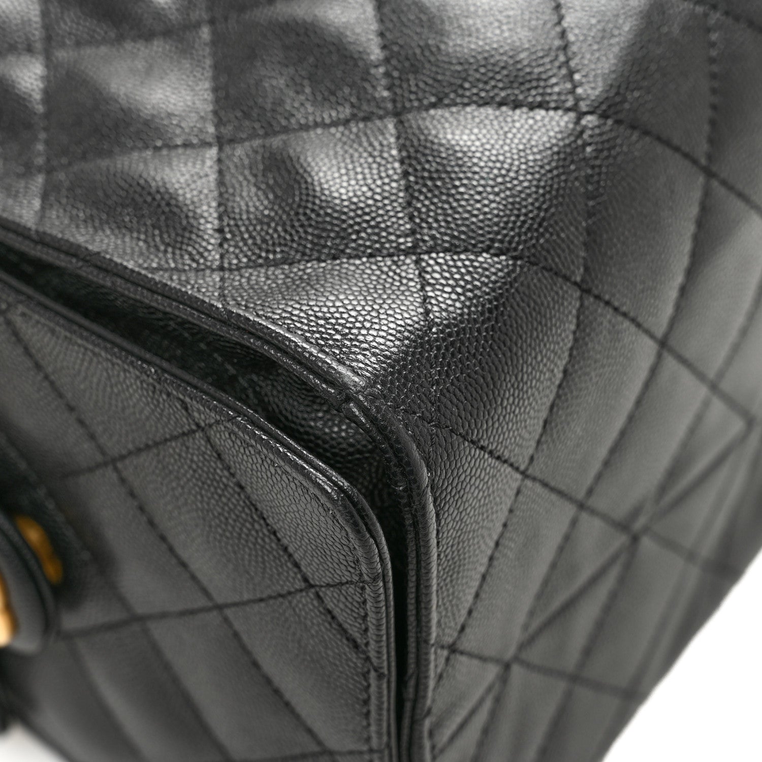 Chanel Caviar Quilted Medium Chanel 25 Handbag Black 13 of 14