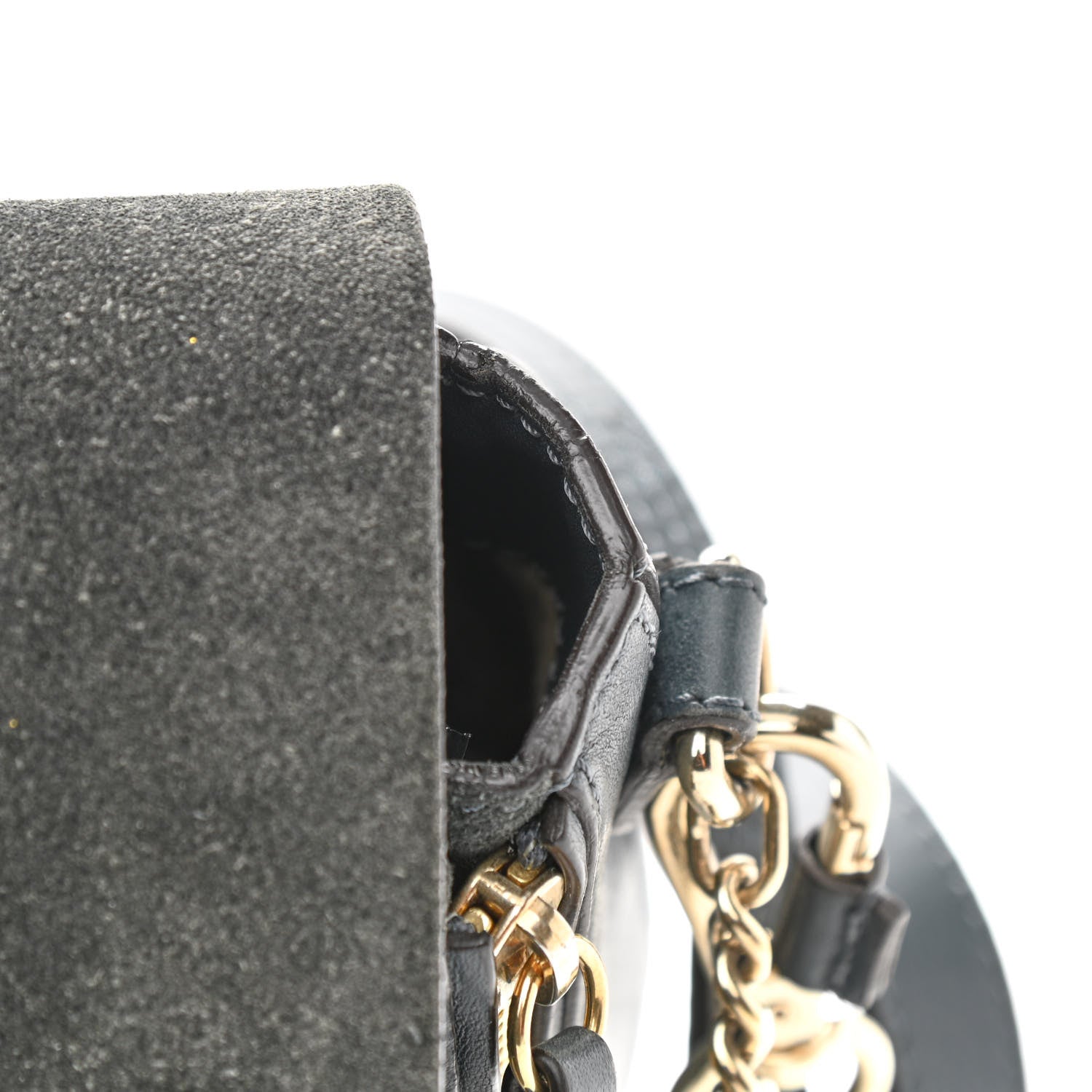 Chloe Suede Calfskin Medium Faye Backpack Silver Blue 13 of 13