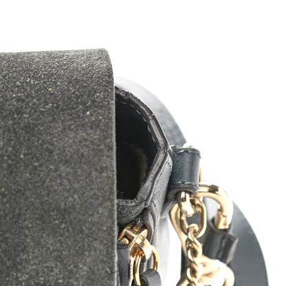 Chloe Suede Calfskin Medium Faye Backpack Silver Blue 13 of 13