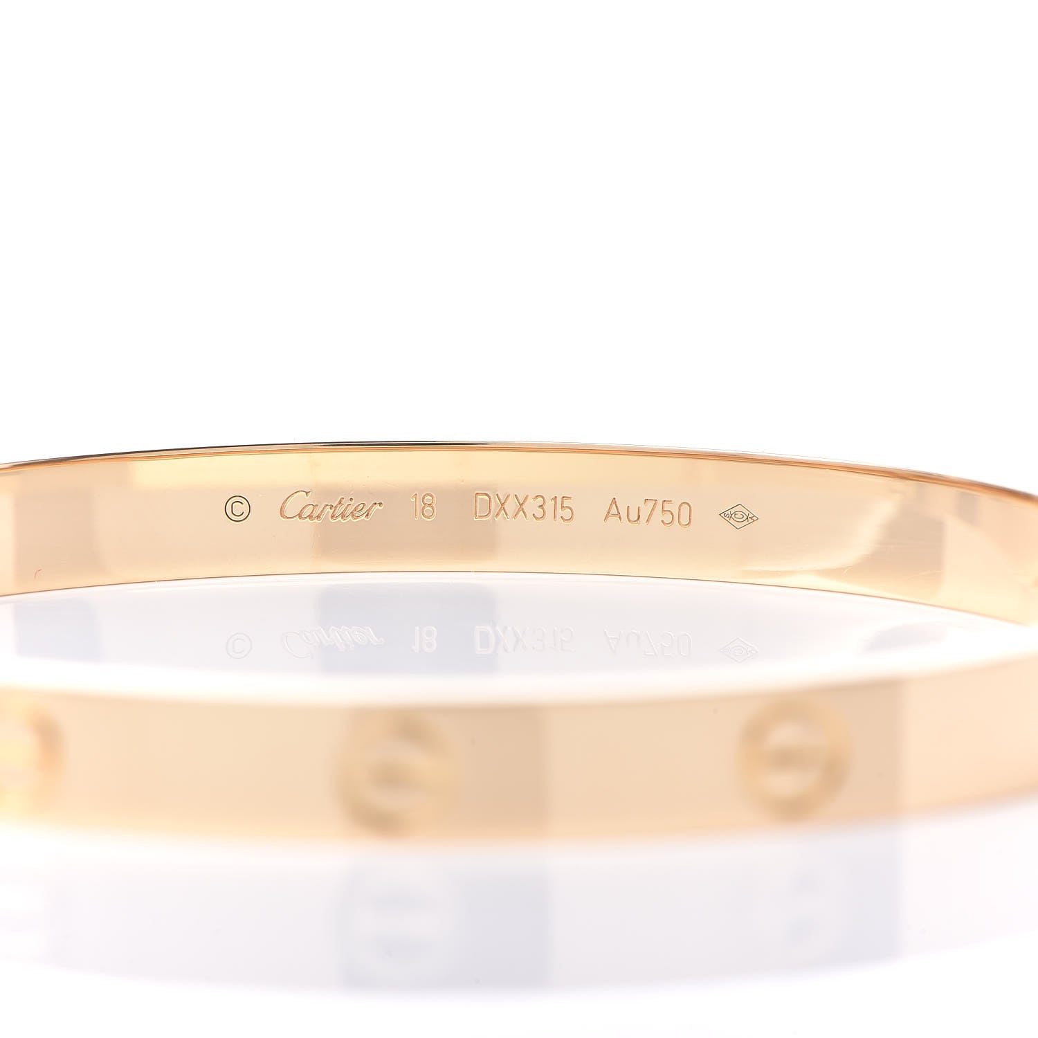 Cartier 18K Yellow Gold LOVE Bracelet 18 5 of 7
