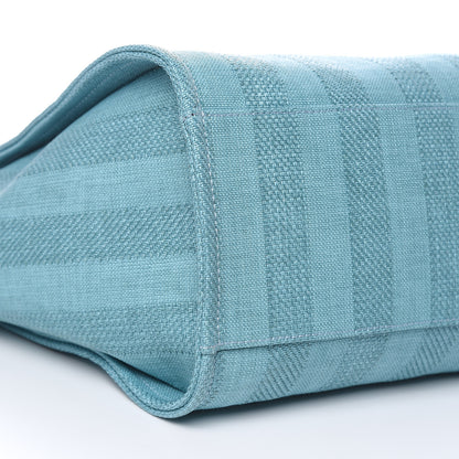 Chanel Woven Straw Raffia Striped Large Deauville Tote Blue 8 of 9