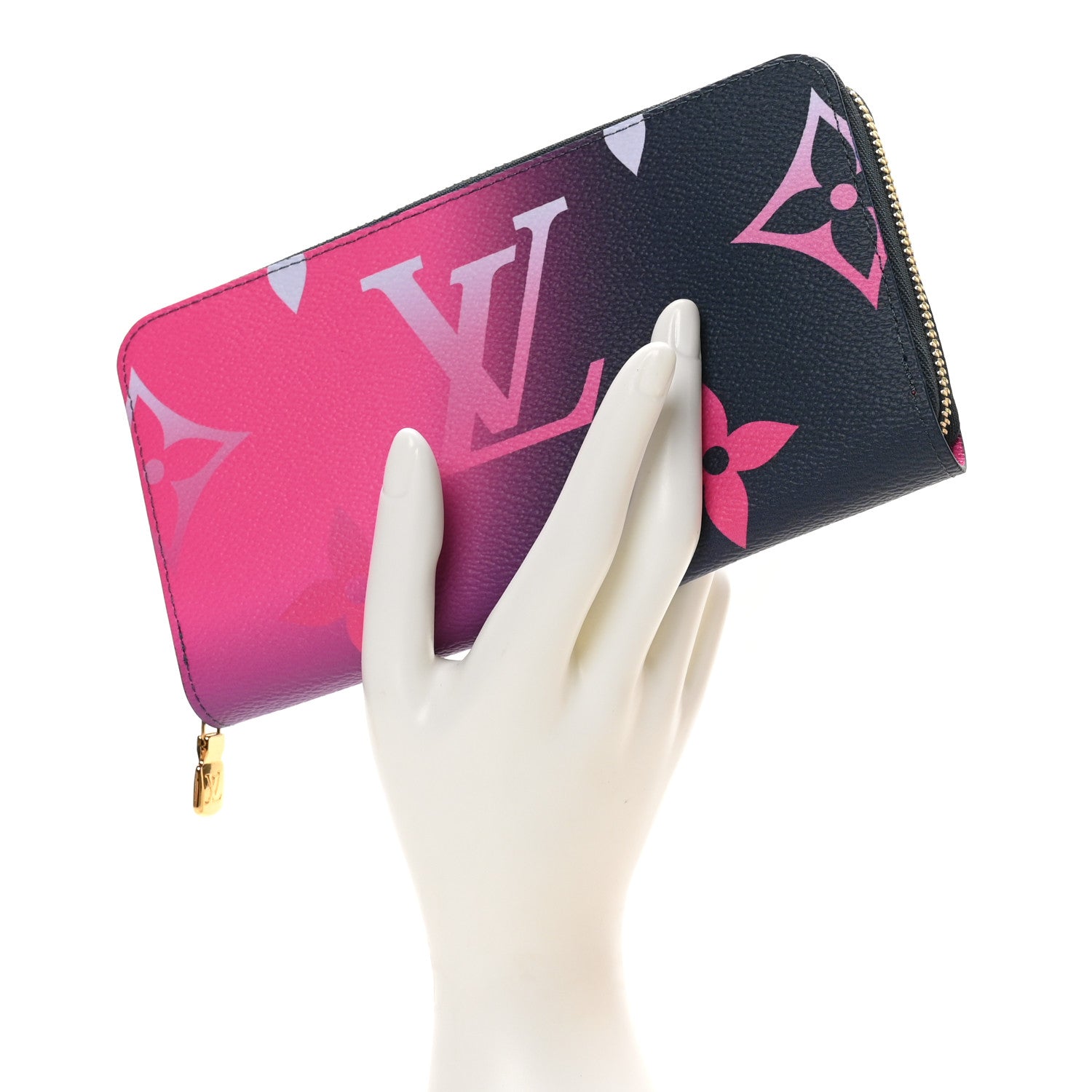 Louis Vuitton Monogram Giant Spring In The City Zippy Wallet Midnight Fuchsia 2 of 9