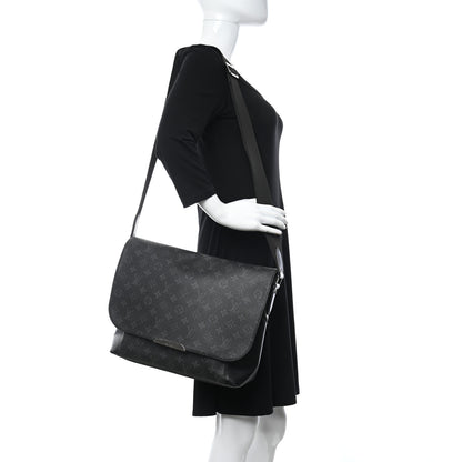 Louis Vuitton Monogram Eclipse Explorer MM Black 2 of 13