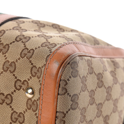 Gucci Monogram Vintage Web Medium Boston Tobacco 16 of 19