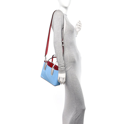 Christian Louboutin Patent Calfskin Spikes Mini East West Cabata Tote Splash 2 of 10