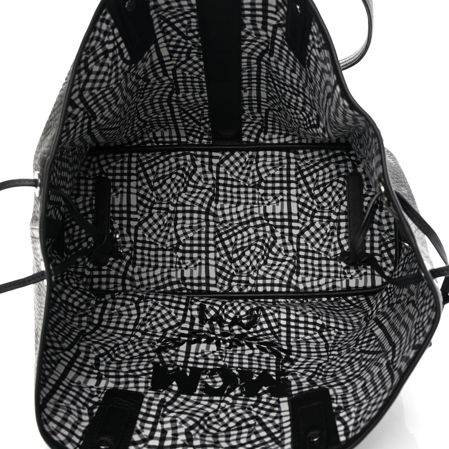 MCM Visetos Large Liz Reversible Shopper Tote Black 8 of 13