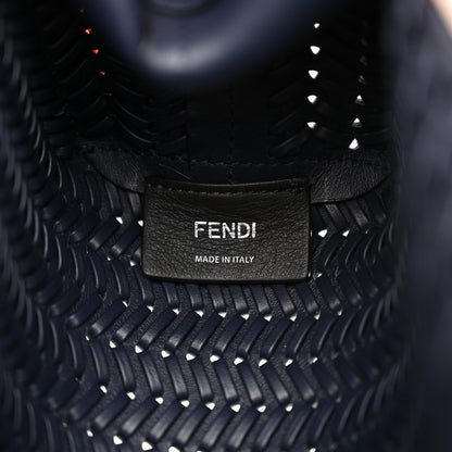 Fendi Vitello Grace Intreccio Nappa Small Fendi First Midnight 6 of 10