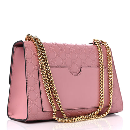 Gucci Guccissima Signature Medium Padlock Shoulder Bag Rose Baby Candy 3 of 10