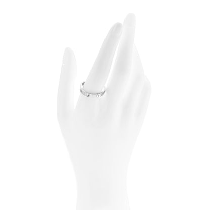 Cartier 18K White Gold 3.5mm LOVE Wedding Band Ring 63 10.25 2 of 5