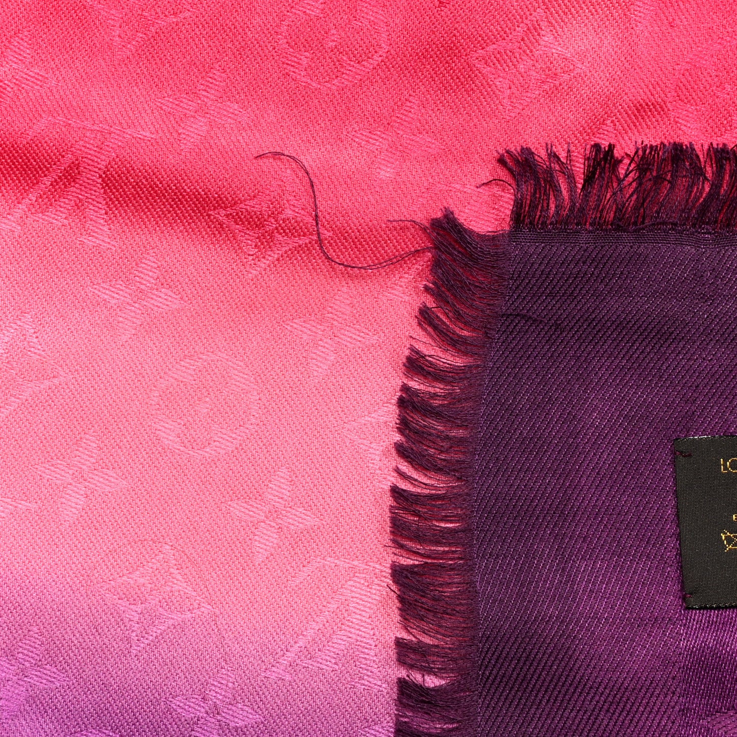 Silk Blurrygram Shawl Purple Pink