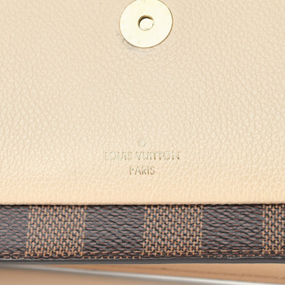 Louis Vuitton Damier Ebene Vavin Chain Wallet Creme 10 of 10