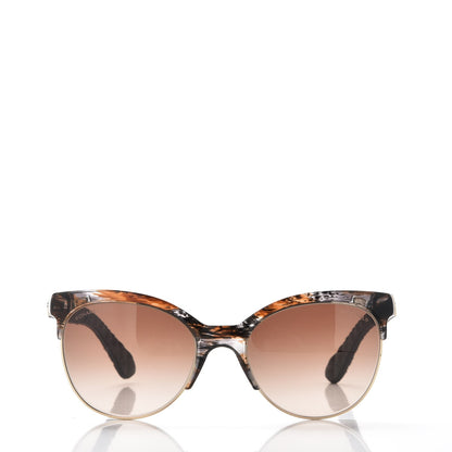 Chanel Denim Quilted Pantos Spring Polarized Sunglasses 5342 Brown 2 of 7