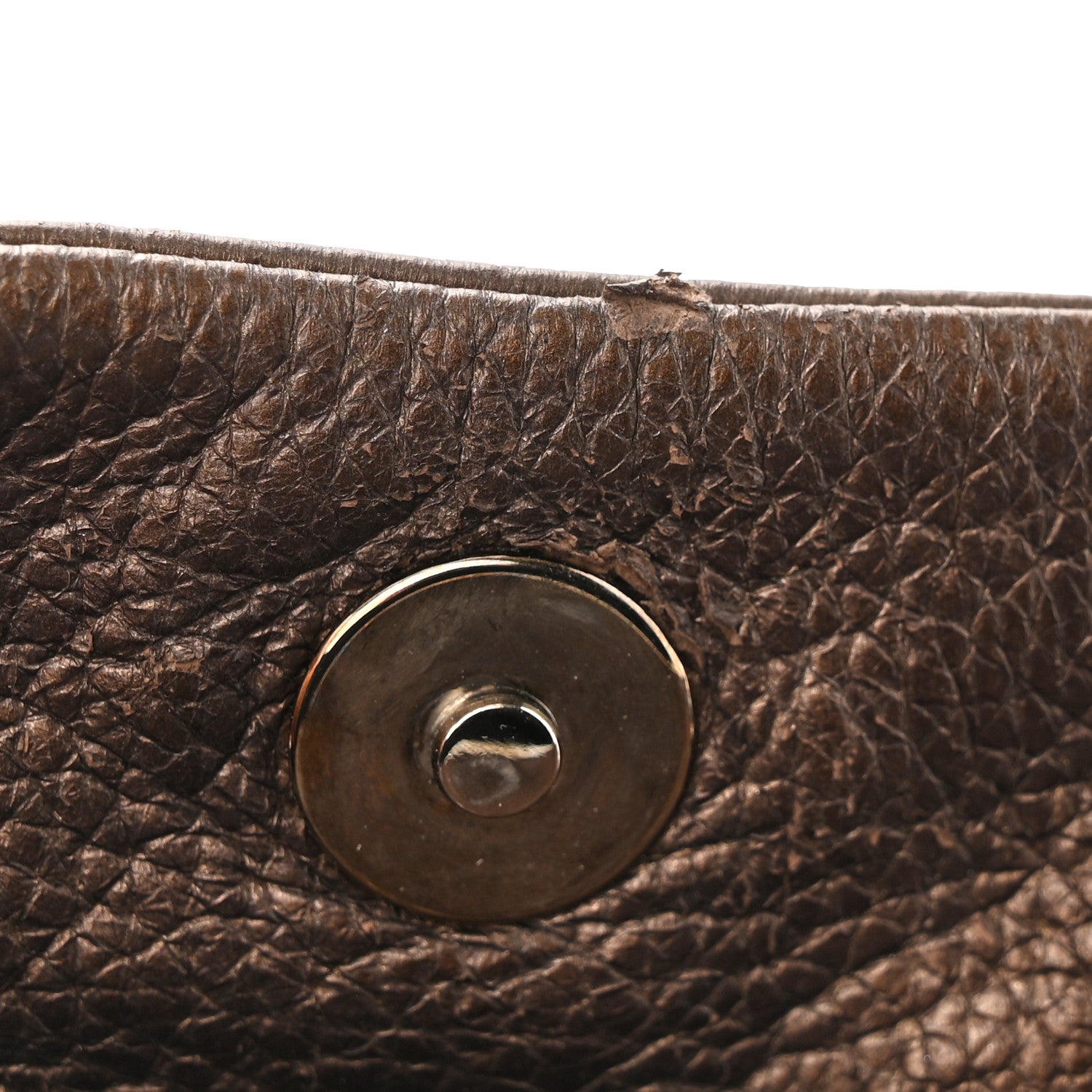 Chanel Metallic Deerskin Small Luxe Ligne Flap Bronze 12 of 16