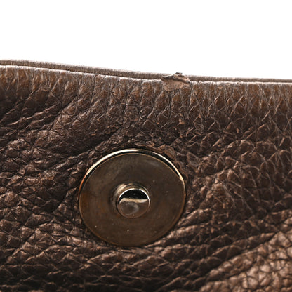 Chanel Metallic Deerskin Small Luxe Ligne Flap Bronze 12 of 16