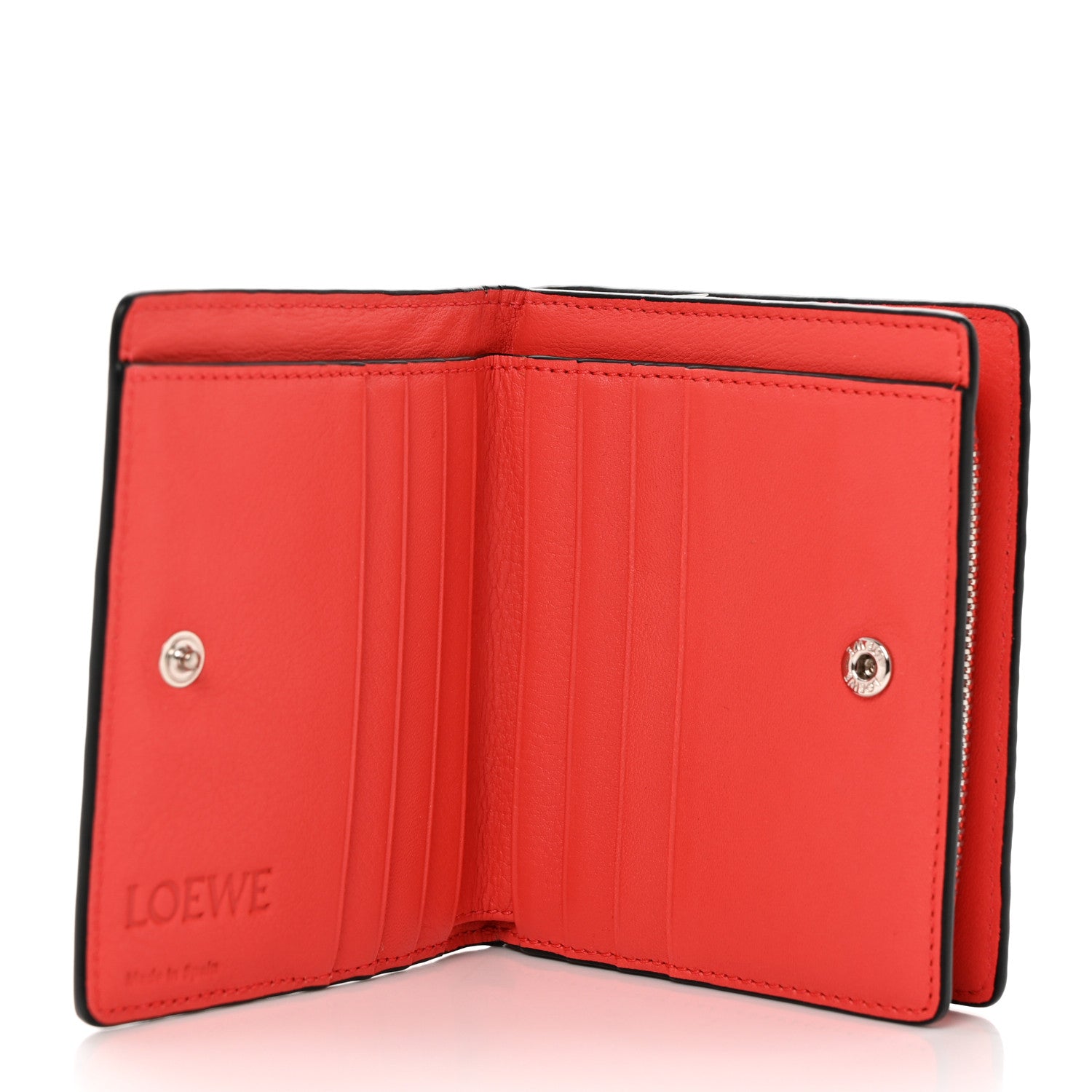 Loewe Calfskin Embossed Compact Zip Wallet Pomodoro 5 of 7