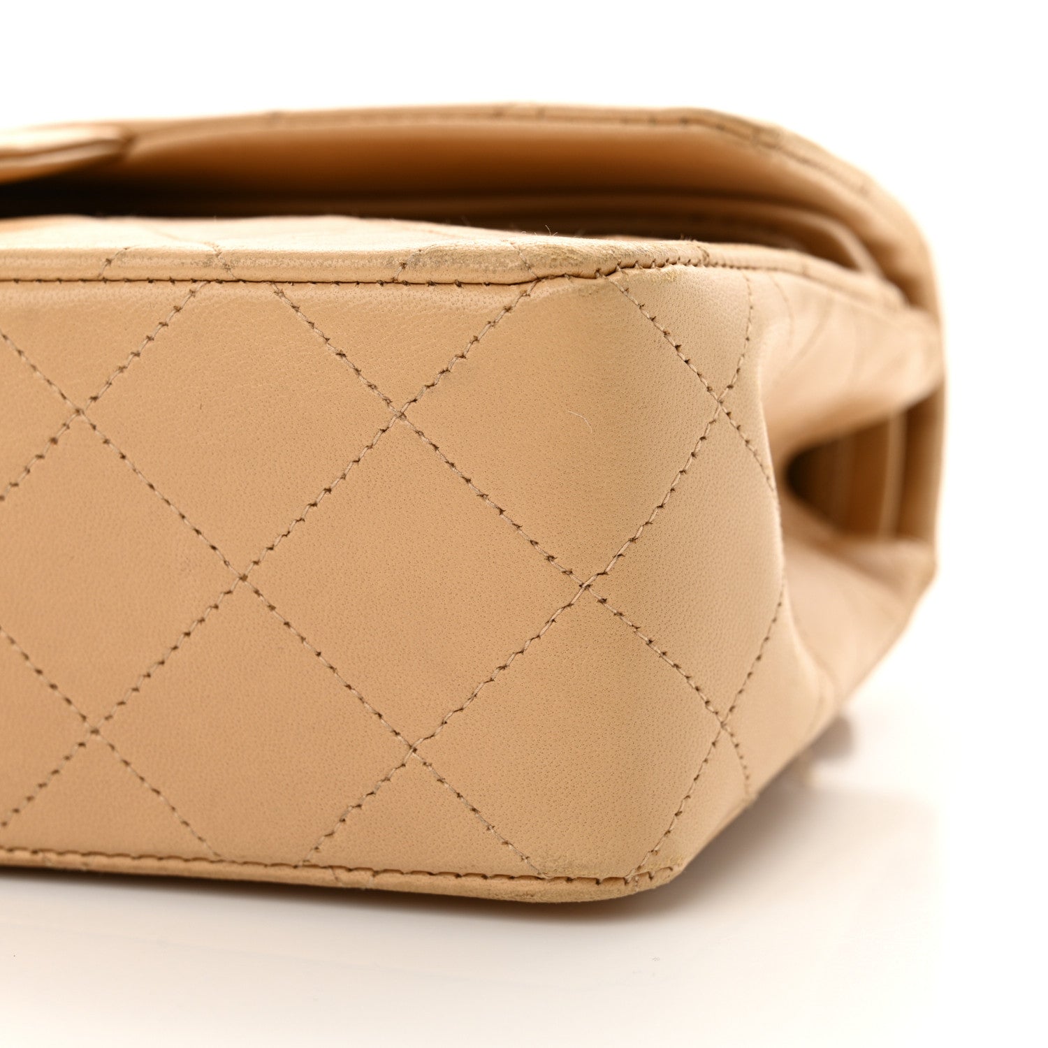 Chanel Lambskin Quilted Small Double Flap Beige 11 of 16