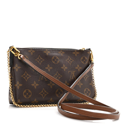 Louis Vuitton Monogram Pallas Clutch Black 3 of 9