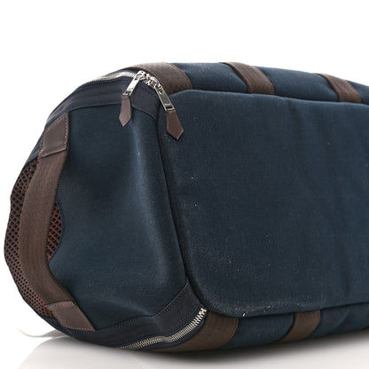 Hermes Fabric Carrying Dog Bag Navy 9 of 10