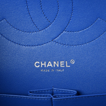 Chanel Caviar Quilted Jumbo Double Flap Blue 6 of 9