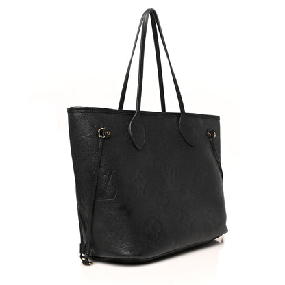 Louis Vuitton Empreinte Monogram Giant Neverfull MM Black 3 of 10