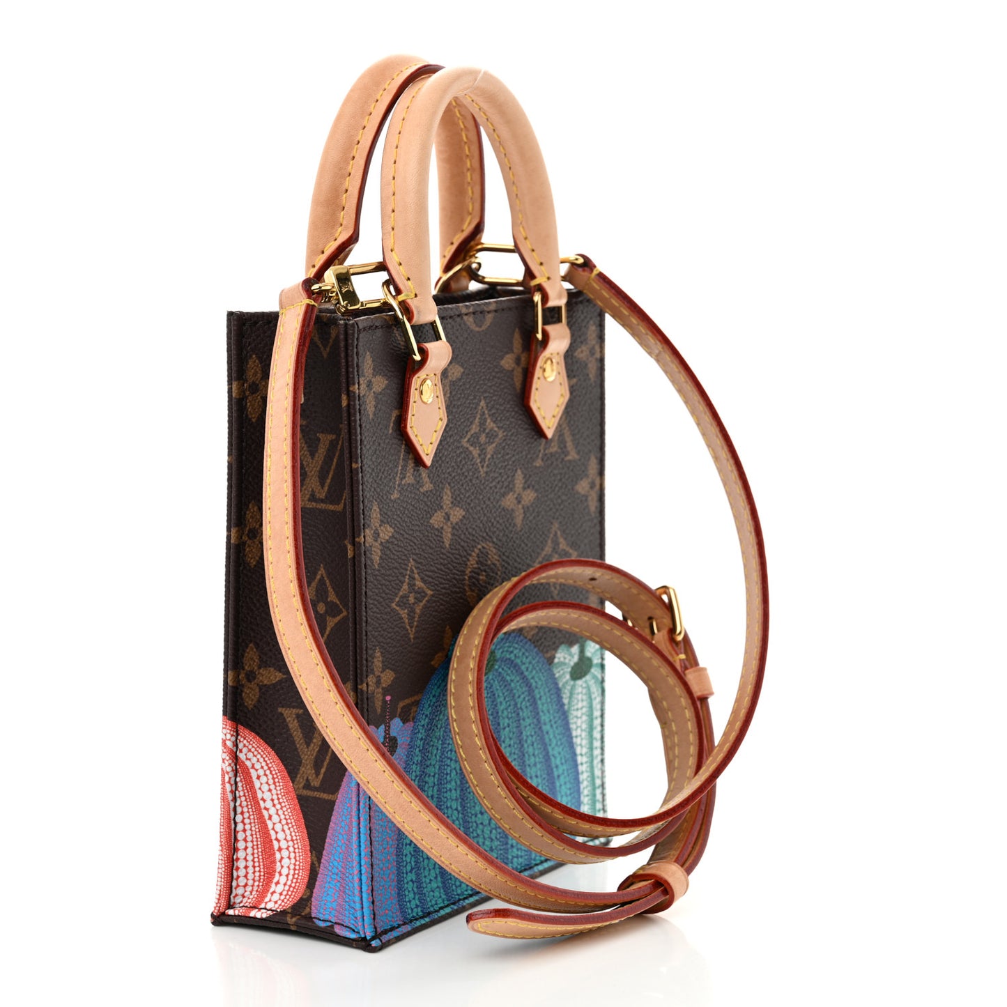 LV X YK Monogram Pumpkin Petit Sac Plat Multicolor