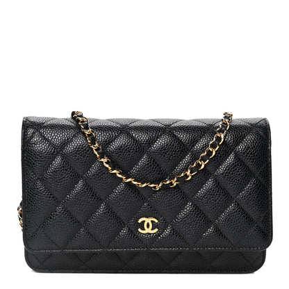 Chanel Caviar Quilted Wallet On Chain WOC Black 1 of 5