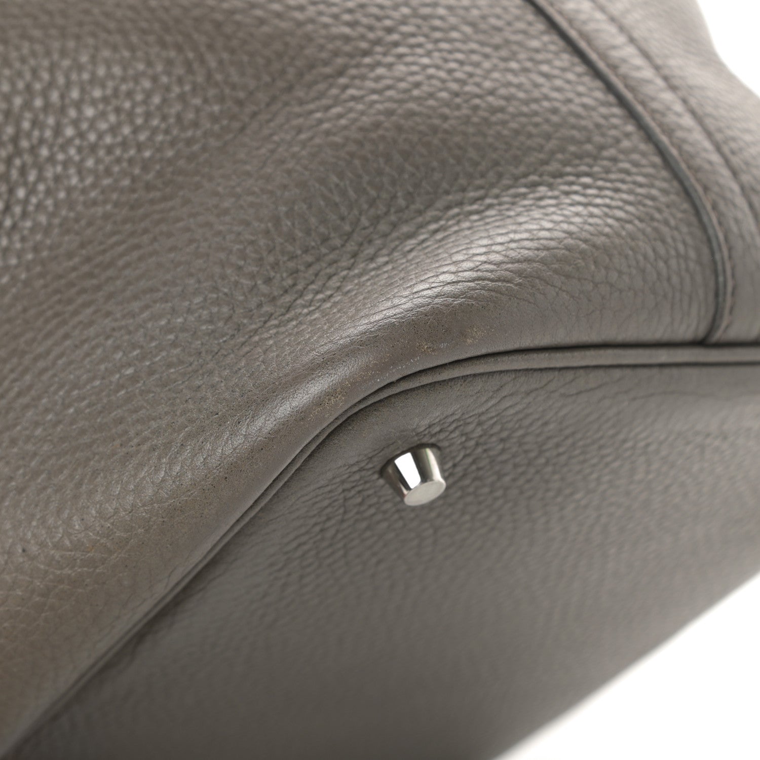 Hermes Taurillon Clemence Picotin Lock 22 MM Etain 11 of 13