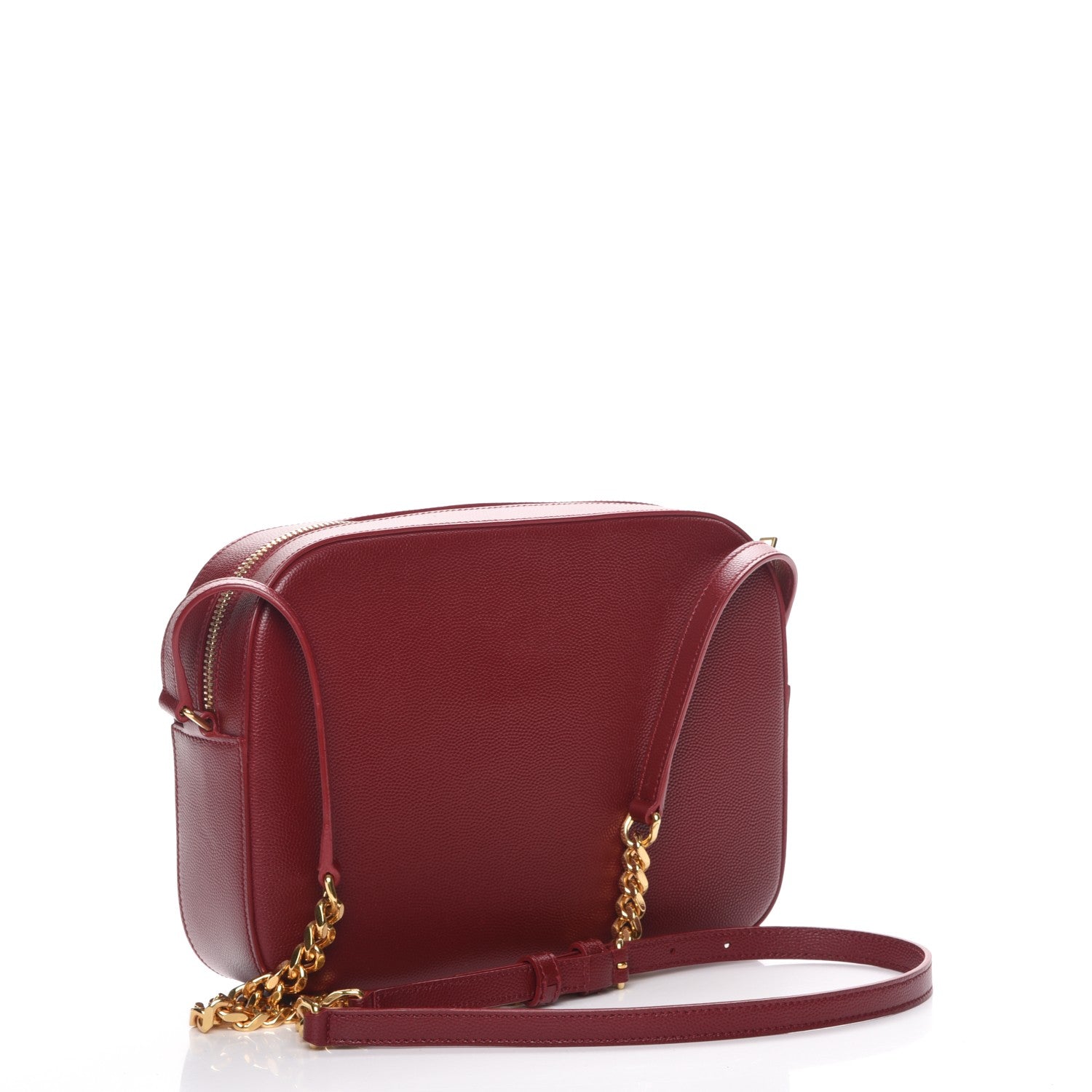 Saint Laurent Grain De Poudre Medium Classic Monogram Camera Bag Oxblood 3 of 7