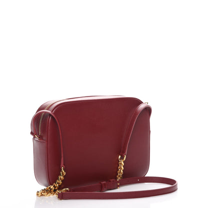 Saint Laurent Grain De Poudre Medium Classic Monogram Camera Bag Oxblood 3 of 7