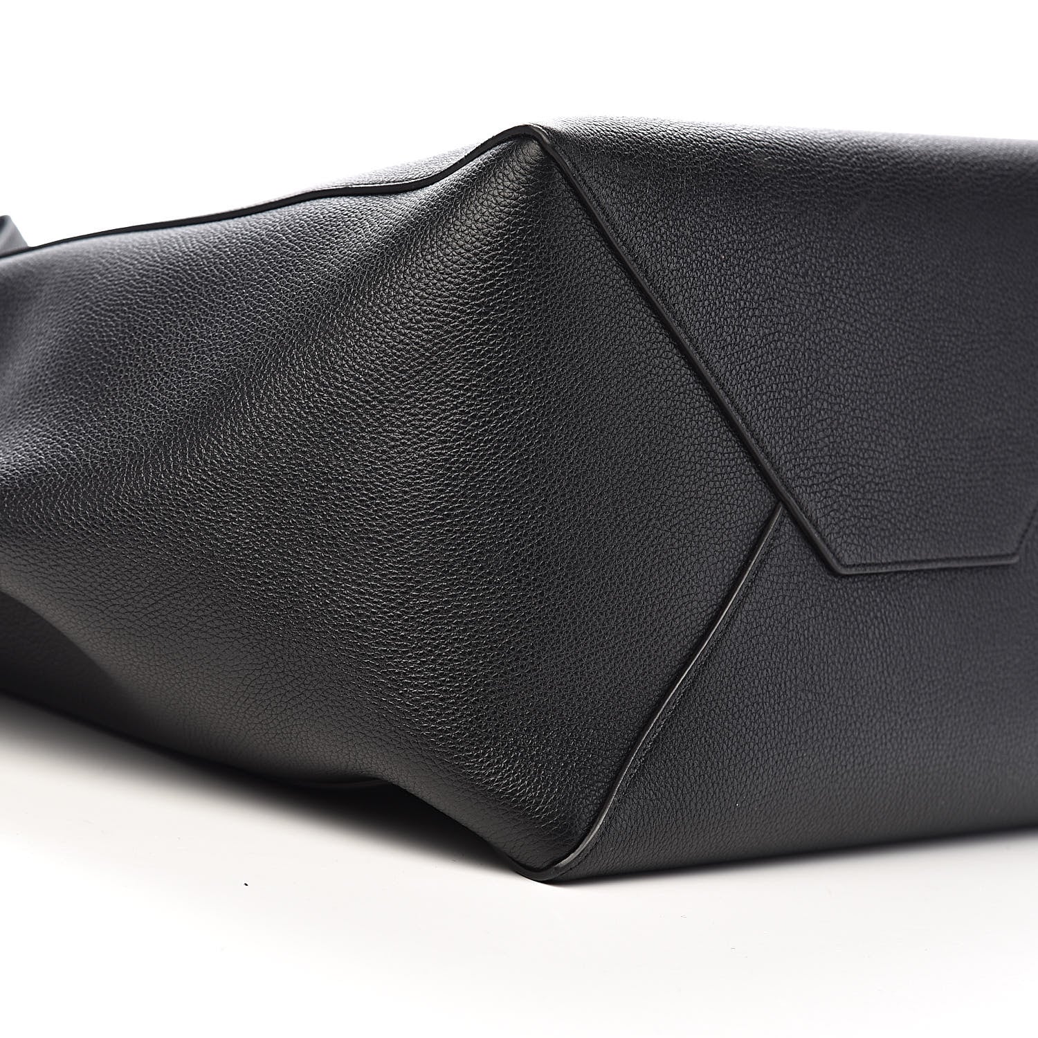 Celine Soft Grained Calfskin Medium Belt Cabas Phantom Black 8 of 10