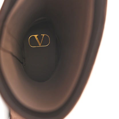 Valentino Garavani Suede VLogo Knee High 45mm Boots 37 Fondant 7 of 8