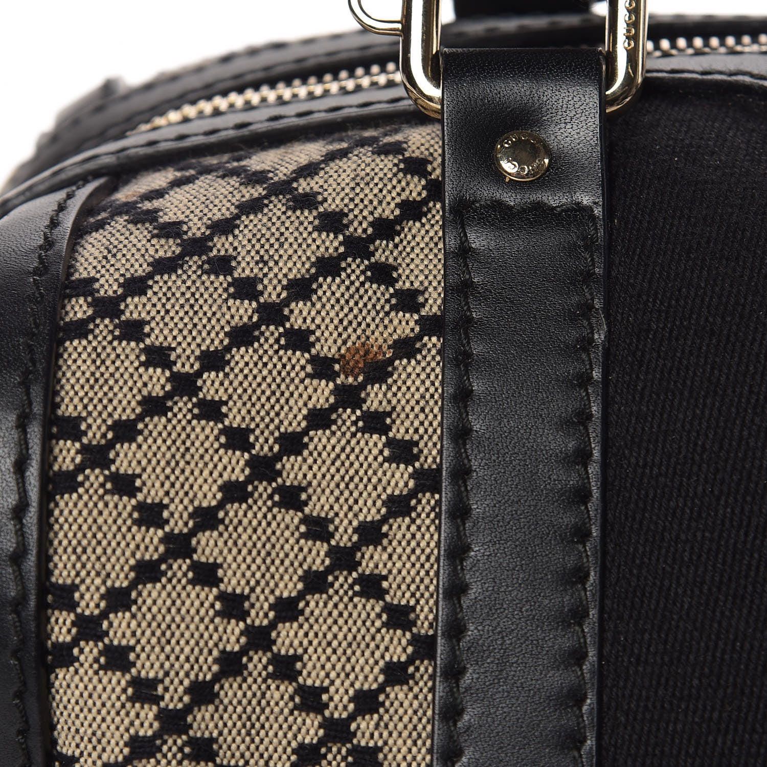 Gucci Diamante Vintage Web Small Boston Black 12 of 12
