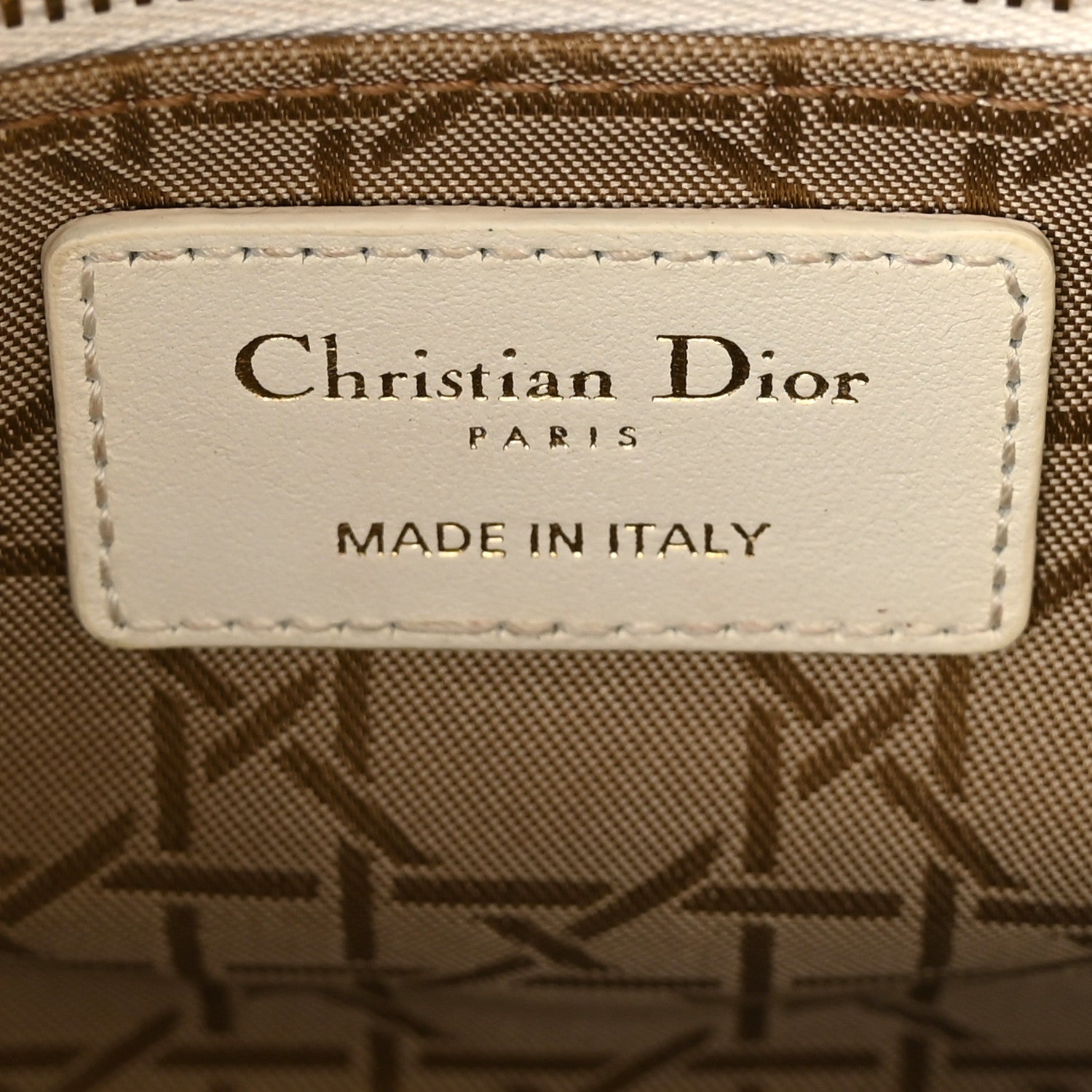 Christian Dior Lambskin Cannage Small My ABCDior Lady Dior White 6 of 11