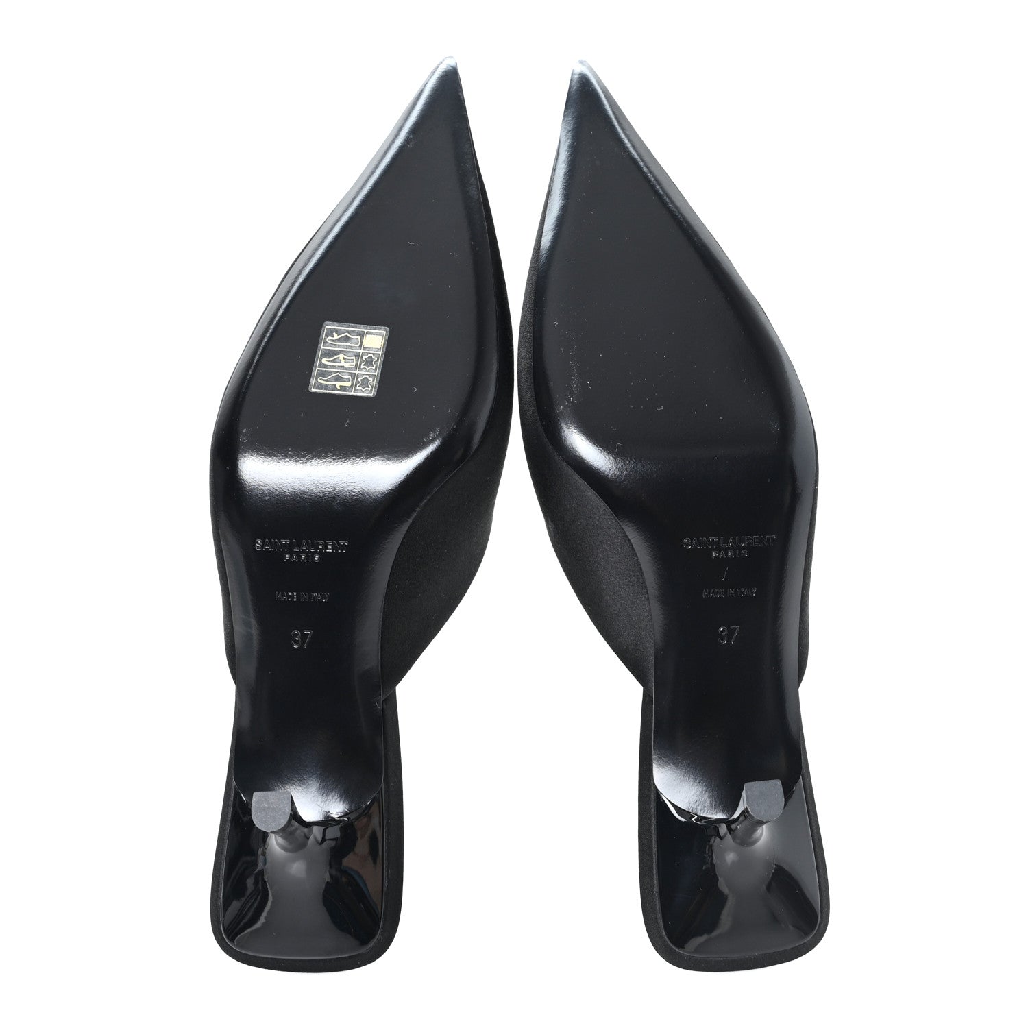 Saint Laurent Raso Regale Barbara Pumps 37 Black 6 of 10