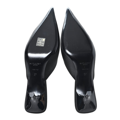Saint Laurent Raso Regale Barbara Pumps 37 Black 6 of 10