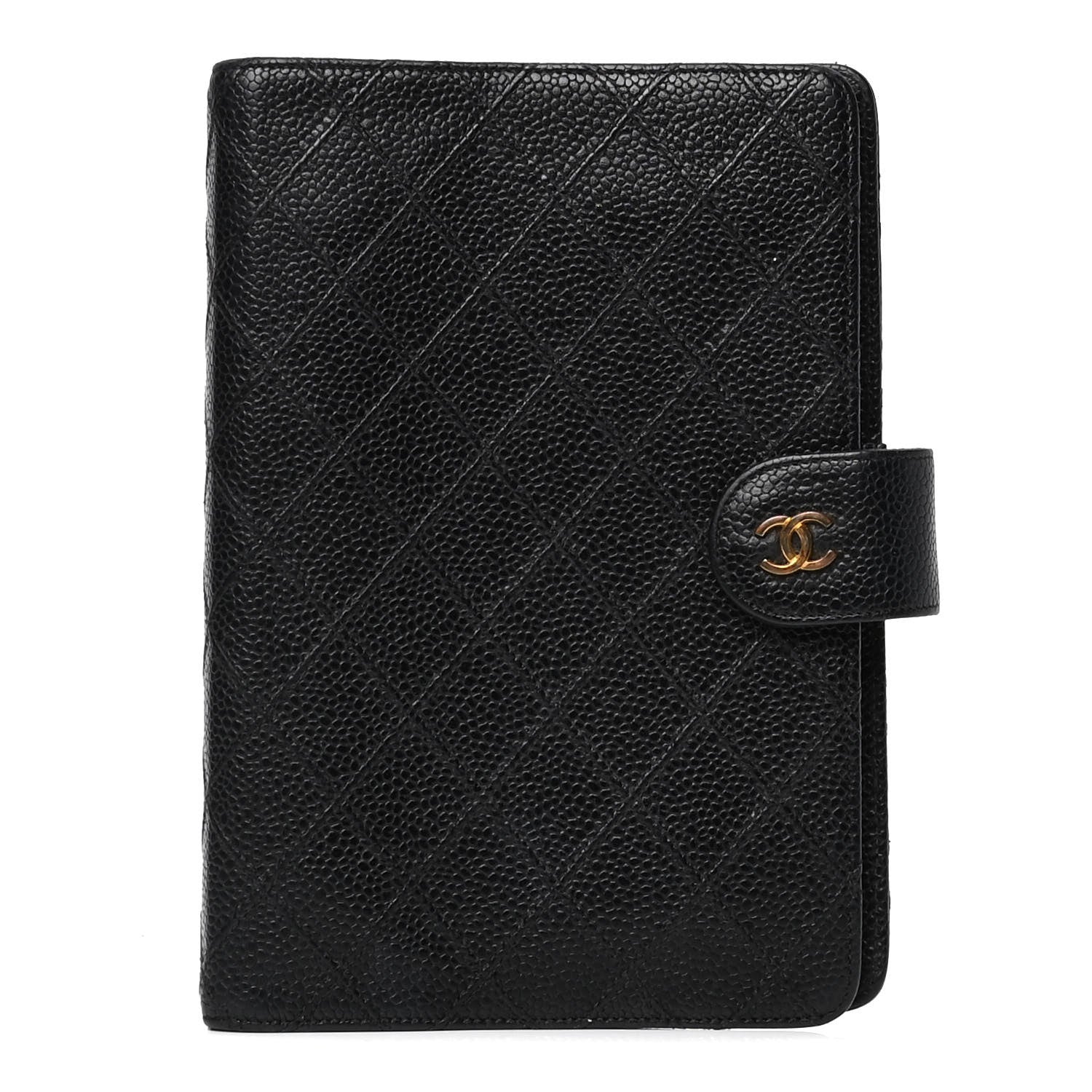 Chanel Caviar Stitched Agenda Cover Black 1 of 6
