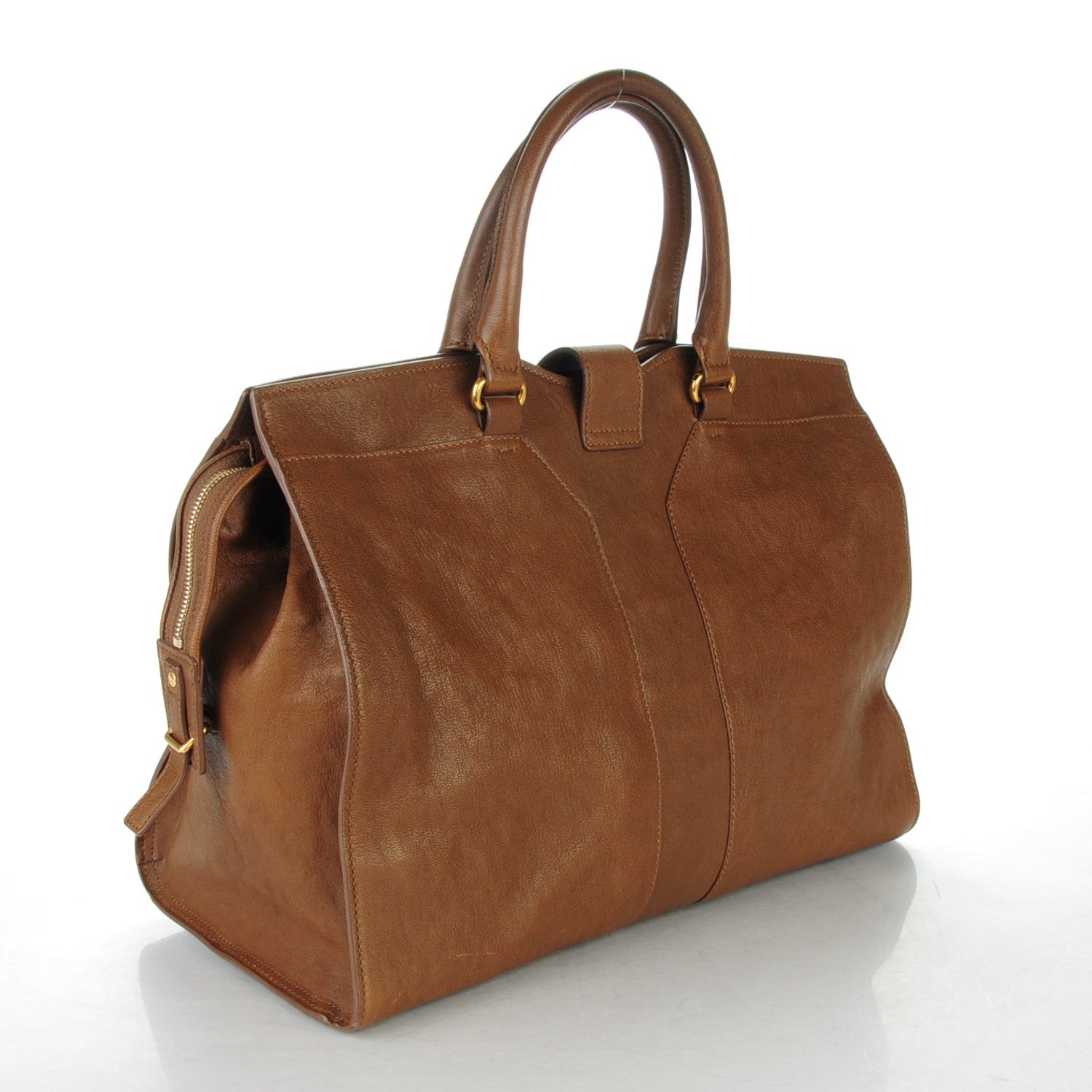 Saint Laurent Sheepskin Large Cabas ChYc Biscuit 3 of 7