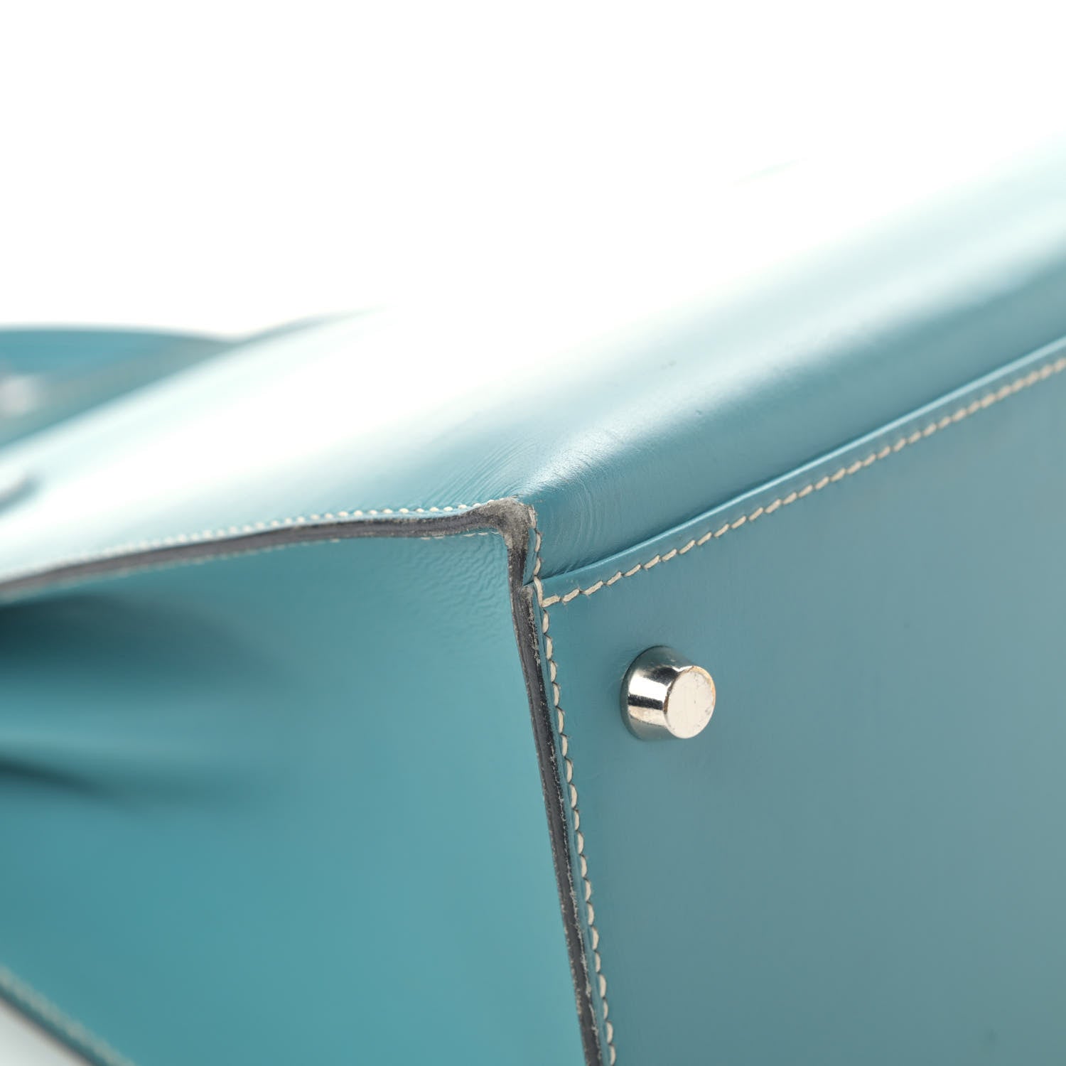 Hermes Box Kelly Sellier 32 Blue Jean 10 of 15
