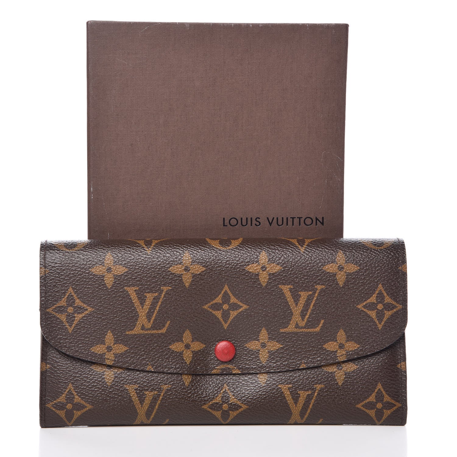 Louis Vuitton Monogram Emilie Wallet Red 14 of 14